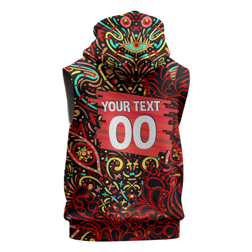 Personalized Melbourne Renegades Cricket Sleeveless Hoodie Hippie Psychedelic Pattern Vibrant Mandala Art Style