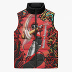Personalized Melbourne Renegades Cricket Sleeveless Puffer Jacket Hippie Psychedelic Pattern Vibrant Mandala Art Style