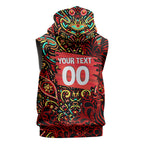 Personalized Melbourne Renegades Cricket Sleeveless Zip Hoodie Hippie Psychedelic Pattern Vibrant Mandala Art Style