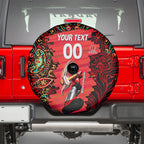 Personalized Melbourne Renegades Cricket Spare Tire Cover Hippie Psychedelic Pattern Vibrant Mandala Art Style