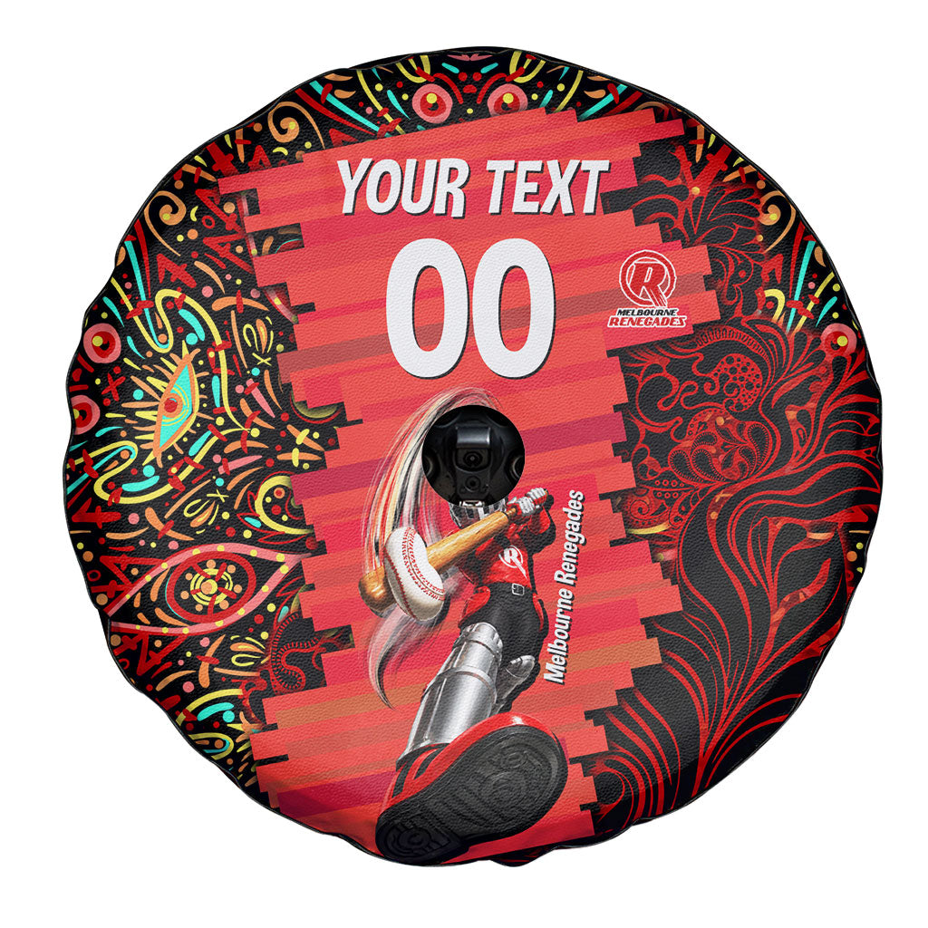 Personalized Melbourne Renegades Cricket Spare Tire Cover Hippie Psychedelic Pattern Vibrant Mandala Art Style