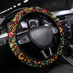 Melbourne Renegades Cricket Steering Wheel Cover Hippie Psychedelic Pattern Vibrant Mandala Art Style