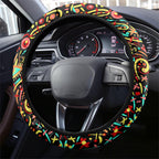 Melbourne Renegades Cricket Steering Wheel Cover Hippie Psychedelic Pattern Vibrant Mandala Art Style