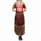 Personalized Melbourne Renegades Cricket Summer Maxi Dress Hippie Psychedelic Pattern Vibrant Mandala Art Style