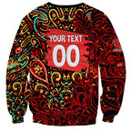 Personalized Melbourne Renegades Cricket Sweatshirt Hippie Psychedelic Pattern Vibrant Mandala Art Style