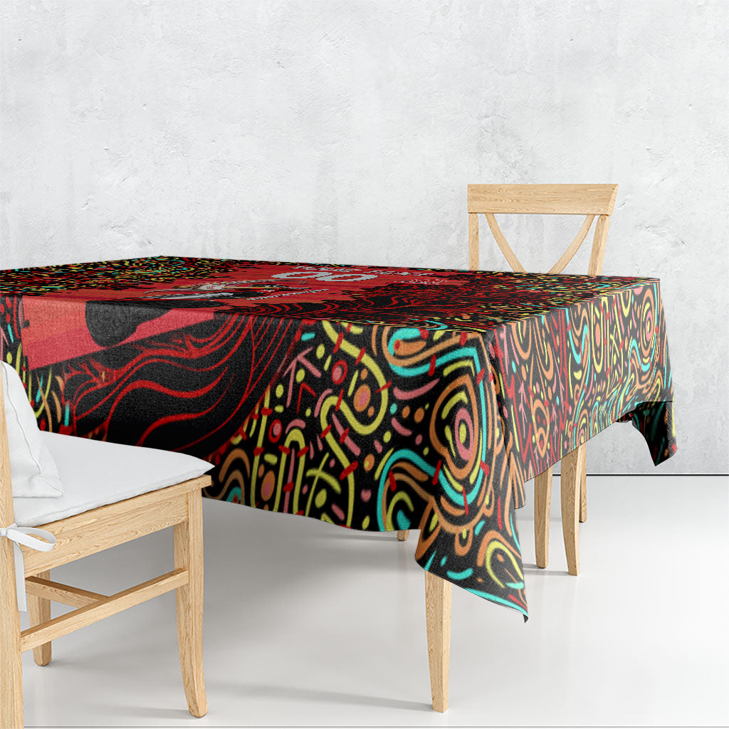 Personalized Melbourne Renegades Cricket Tablecloth Hippie Psychedelic Pattern Vibrant Mandala Art Style