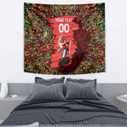 Personalized Melbourne Renegades Cricket Tapestry Hippie Psychedelic Pattern Vibrant Mandala Art Style