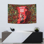 Personalized Melbourne Renegades Cricket Tapestry Hippie Psychedelic Pattern Vibrant Mandala Art Style