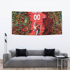 Personalized Melbourne Renegades Cricket Tapestry Hippie Psychedelic Pattern Vibrant Mandala Art Style