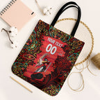 Personalized Melbourne Renegades Cricket Tote Bag Hippie Psychedelic Pattern Vibrant Mandala Art Style
