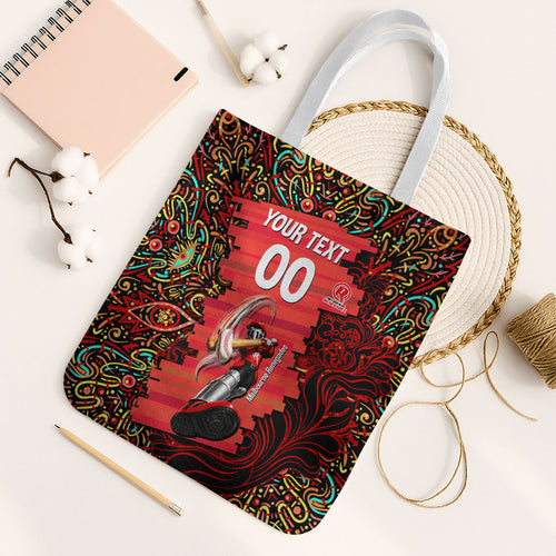 Personalized Melbourne Renegades Cricket Tote Bag Hippie Psychedelic Pattern Vibrant Mandala Art Style