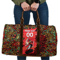 Personalized Melbourne Renegades Cricket Travel Bag Hippie Psychedelic Pattern Vibrant Mandala Art Style