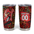 Personalized Melbourne Renegades Cricket Tumbler Cup Hippie Psychedelic Pattern Vibrant Mandala Art Style