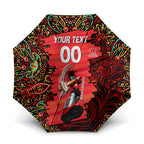 Personalized Melbourne Renegades Cricket Umbrella Hippie Psychedelic Pattern Vibrant Mandala Art Style