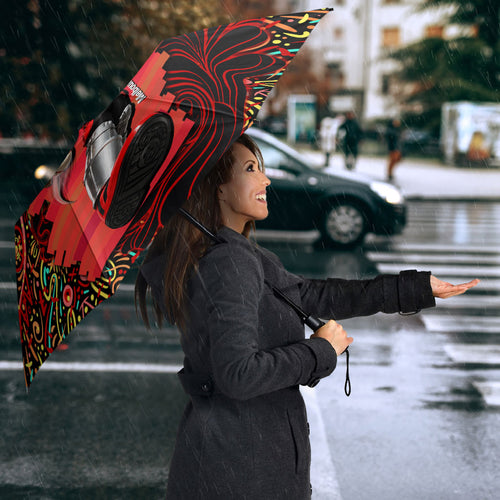 Personalized Melbourne Renegades Cricket Umbrella Hippie Psychedelic Pattern Vibrant Mandala Art Style