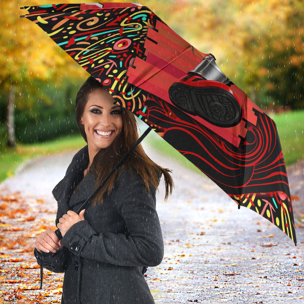 Personalized Melbourne Renegades Cricket Umbrella Hippie Psychedelic Pattern Vibrant Mandala Art Style