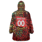 Personalized Melbourne Renegades Cricket Wearable Blanket Hoodie Hippie Psychedelic Pattern Vibrant Mandala Art Style