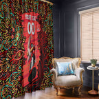 Personalized Melbourne Renegades Cricket Window Curtain Hippie Psychedelic Pattern Vibrant Mandala Art Style