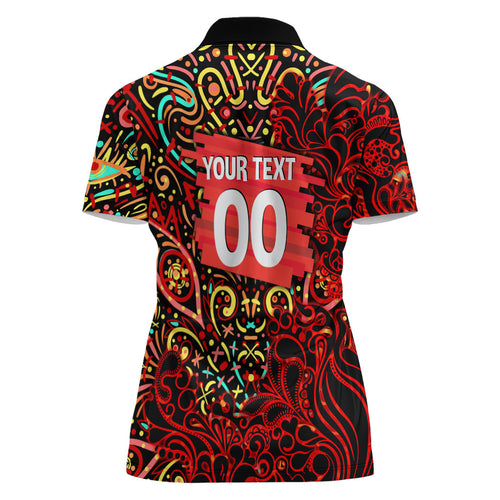 Personalized Melbourne Renegades Cricket Women Polo Shirt Hippie Psychedelic Pattern Vibrant Mandala Art Style