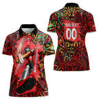 Personalized Melbourne Renegades Cricket Women Polo Shirt Hippie Psychedelic Pattern Vibrant Mandala Art Style