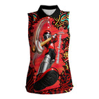 Personalized Melbourne Renegades Cricket Women Sleeveless Polo Shirt Hippie Psychedelic Pattern Vibrant Mandala Art Style
