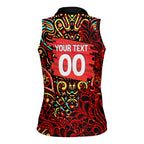 Personalized Melbourne Renegades Cricket Women Sleeveless Polo Shirt Hippie Psychedelic Pattern Vibrant Mandala Art Style