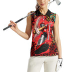 Personalized Melbourne Renegades Cricket Women Sleeveless Polo Shirt Hippie Psychedelic Pattern Vibrant Mandala Art Style