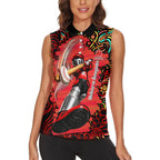 Personalized Melbourne Renegades Cricket Women Sleeveless Polo Shirt Hippie Psychedelic Pattern Vibrant Mandala Art Style