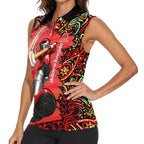 Personalized Melbourne Renegades Cricket Women Sleeveless Polo Shirt Hippie Psychedelic Pattern Vibrant Mandala Art Style