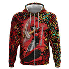 Personalized Melbourne Renegades Cricket Zip Hoodie Hippie Psychedelic Pattern Vibrant Mandala Art Style