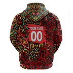 Personalized Melbourne Renegades Cricket Zip Hoodie Hippie Psychedelic Pattern Vibrant Mandala Art Style