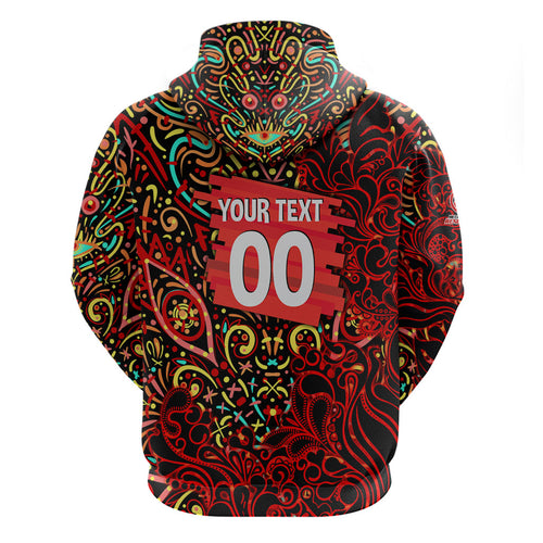 Personalized Melbourne Renegades Cricket Zip Hoodie Hippie Psychedelic Pattern Vibrant Mandala Art Style