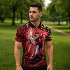 Personalized Melbourne Renegades Cricket Zipper Polo Shirt Hippie Psychedelic Pattern Vibrant Mandala Art Style