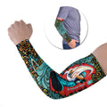 Personalized Brisbane Heat Cricket Arm Sleeves Hippie Psychedelic Pattern Vibrant Mandala Art Style