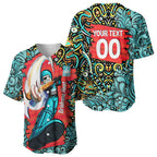 Personalized Brisbane Heat Cricket Baseball Jersey Hippie Psychedelic Pattern Vibrant Mandala Art Style