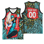 Personalized Brisbane Heat Cricket Basketball Jersey Hippie Psychedelic Pattern Vibrant Mandala Art Style