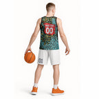 Personalized Brisbane Heat Cricket Basketball Jersey Hippie Psychedelic Pattern Vibrant Mandala Art Style