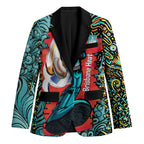 Personalized Brisbane Heat Cricket Blazer Hippie Psychedelic Pattern Vibrant Mandala Art Style