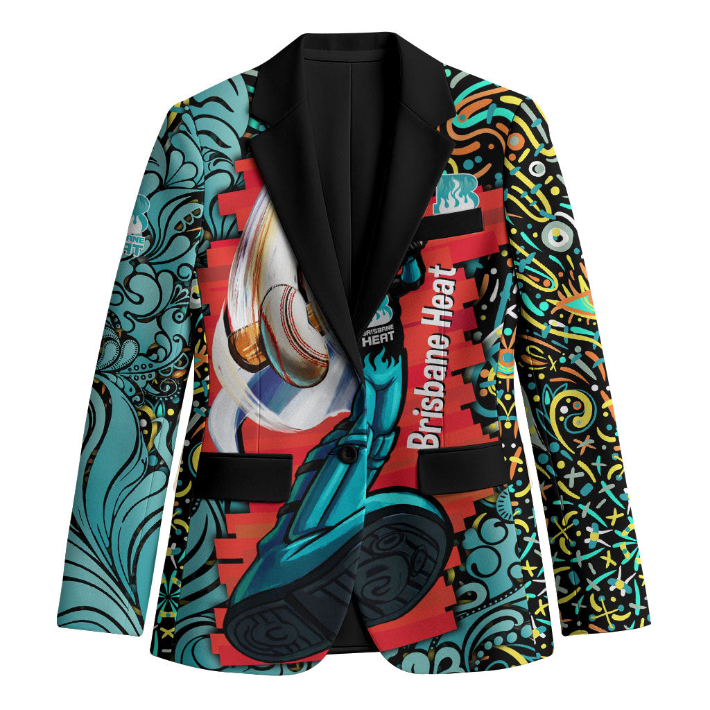 Personalized Brisbane Heat Cricket Blazer Hippie Psychedelic Pattern Vibrant Mandala Art Style