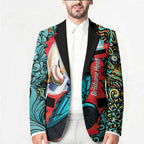 Personalized Brisbane Heat Cricket Blazer Hippie Psychedelic Pattern Vibrant Mandala Art Style