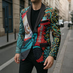 Personalized Brisbane Heat Cricket Blazer Hippie Psychedelic Pattern Vibrant Mandala Art Style