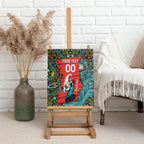 Personalized Brisbane Heat Cricket Canvas Wall Art Hippie Psychedelic Pattern Vibrant Mandala Art Style