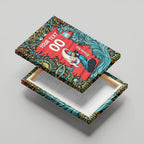 Personalized Brisbane Heat Cricket Canvas Wall Art Hippie Psychedelic Pattern Vibrant Mandala Art Style