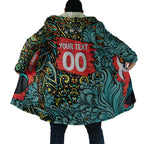 Personalized Brisbane Heat Cricket Cloak Hippie Psychedelic Pattern Vibrant Mandala Art Style
