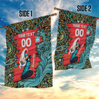 Personalized Brisbane Heat Cricket Garden Flag Hippie Psychedelic Pattern Vibrant Mandala Art Style