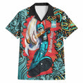 Personalized Brisbane Heat Cricket Hawaiian Shirt Hippie Psychedelic Pattern Vibrant Mandala Art Style