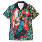 Personalized Brisbane Heat Cricket Hawaiian Shirt Hippie Psychedelic Pattern Vibrant Mandala Art Style