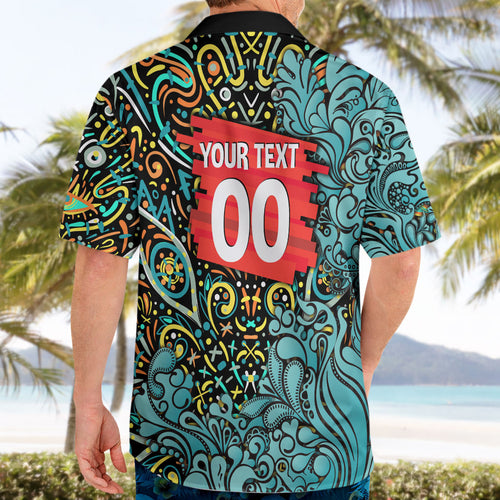 Personalized Brisbane Heat Cricket Hawaiian Shirt Hippie Psychedelic Pattern Vibrant Mandala Art Style