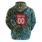 Personalized Brisbane Heat Cricket Hoodie Hippie Psychedelic Pattern Vibrant Mandala Art Style