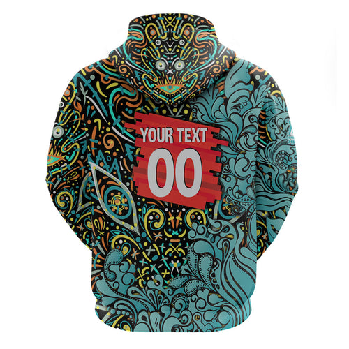 Personalized Brisbane Heat Cricket Hoodie Hippie Psychedelic Pattern Vibrant Mandala Art Style